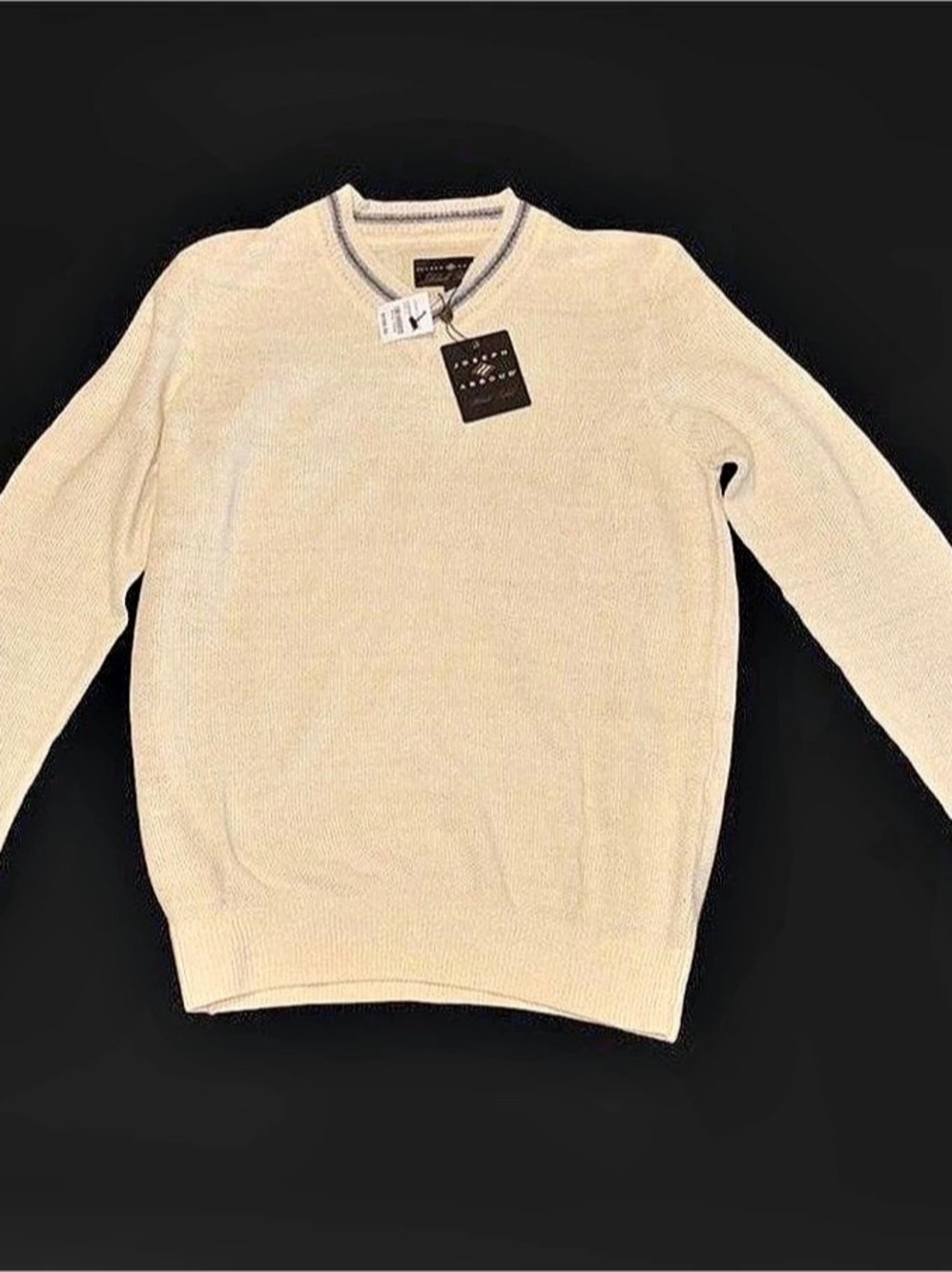 Joseph Abboud Black Label Linen Mulberry Silk Sweater Linen Silk Crewneck